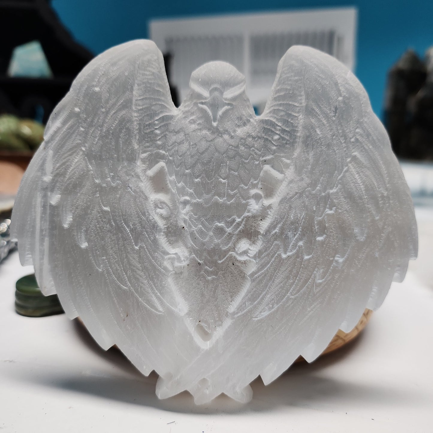 Eagle Spirit Selenite Stone Crystal