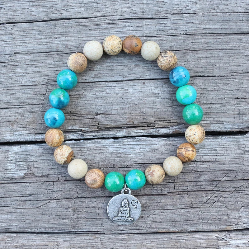 Jasper Turquoise Mala Set