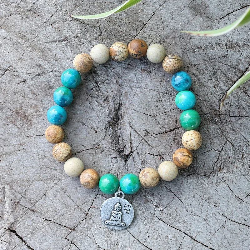 Jasper Turquoise Mala Set