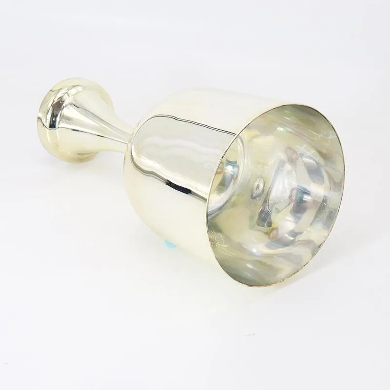 Crystal Singing Bowl with Sterling Silver Holding Chalice