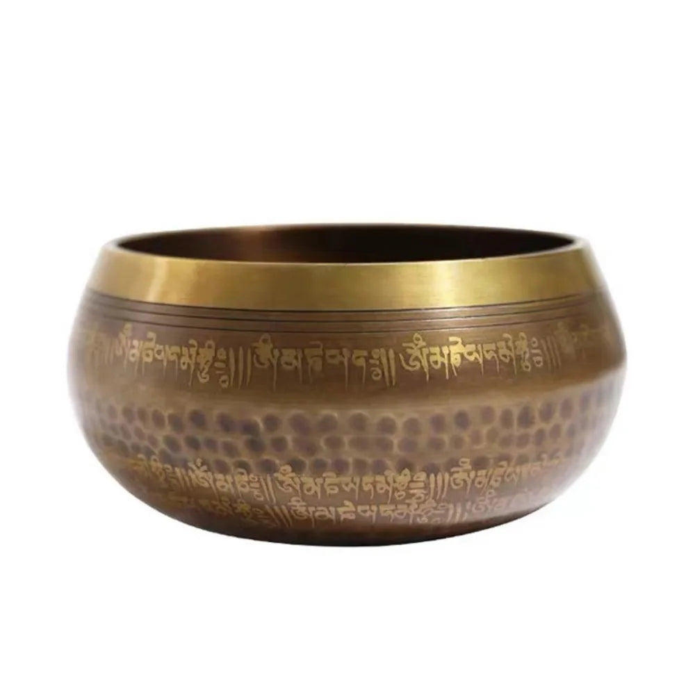 Large Brass Tibetan Singing Bowl for Meditation