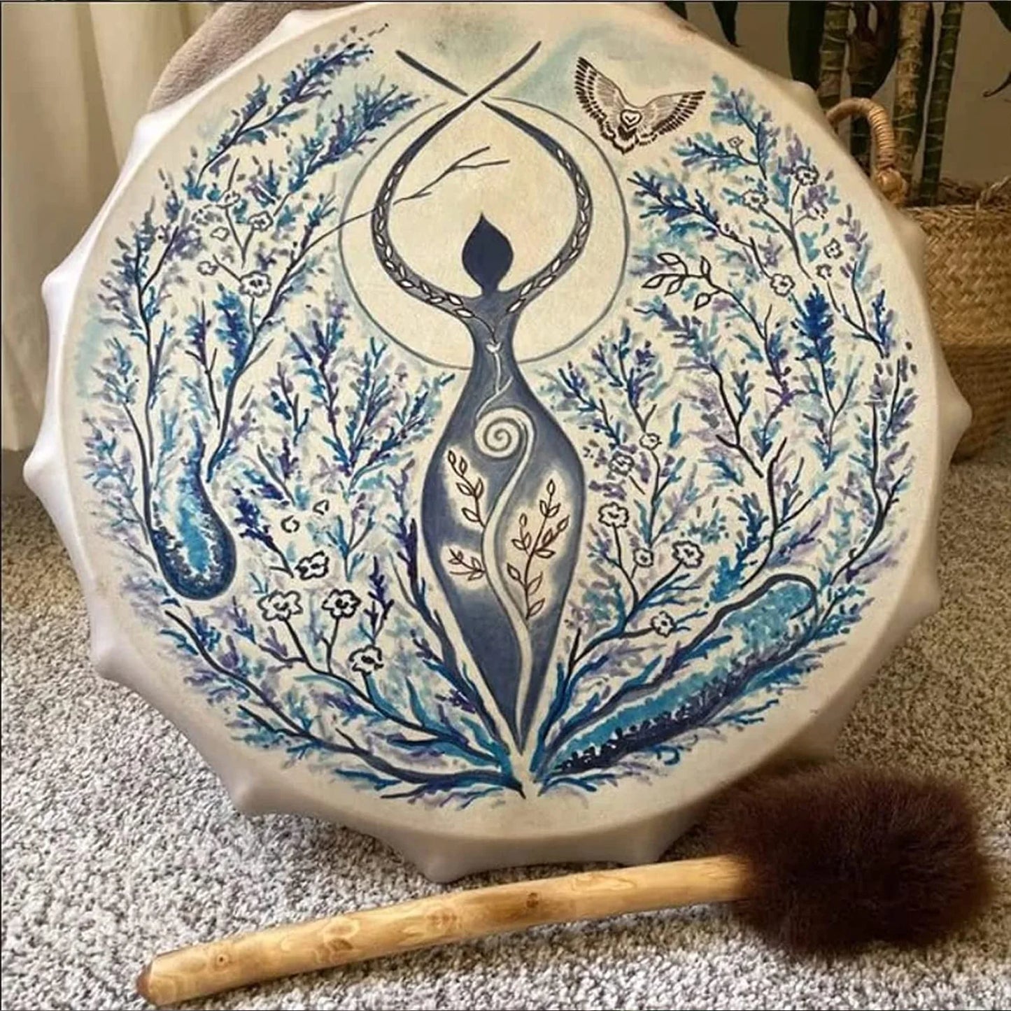 Vintage Vegan Siberian Shaman Drum