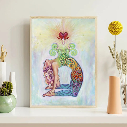 Colorful Spiritual Yoga Chakra Goddess Canvas Print