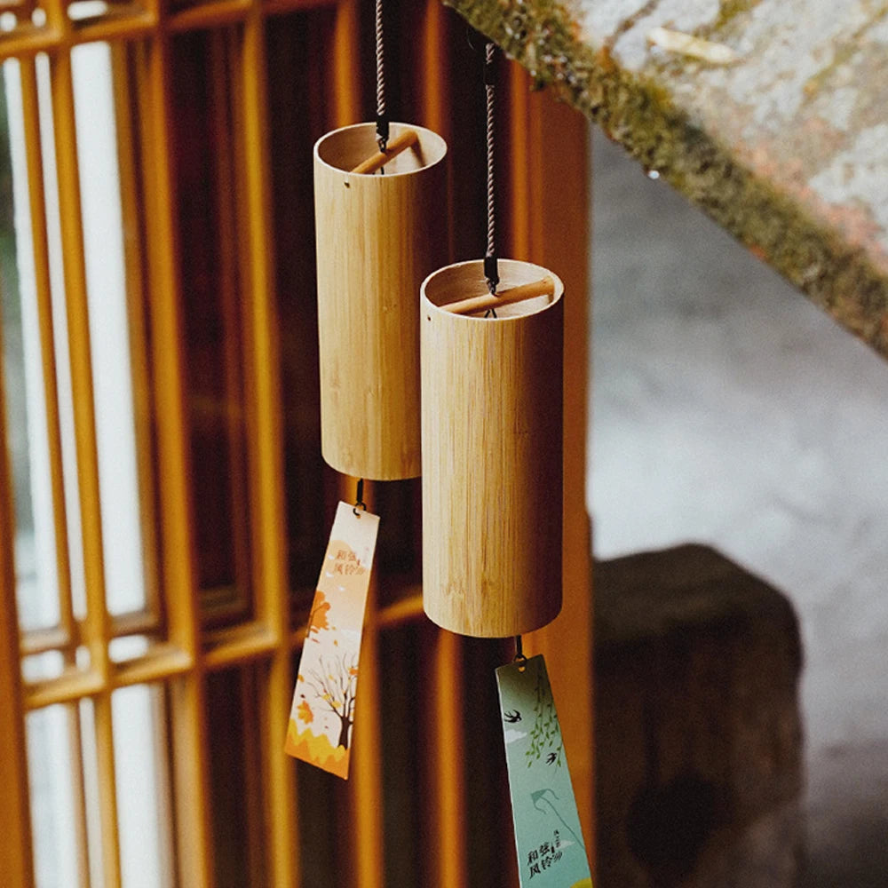 Bamboo Wind Chimes - Handmade Musical Outdoor Home Decor