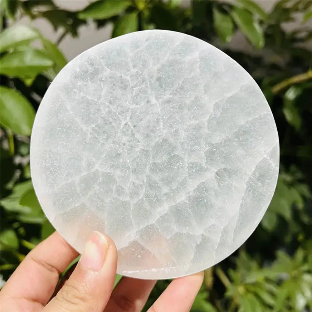 Selenite Plate for Crystal Clearing