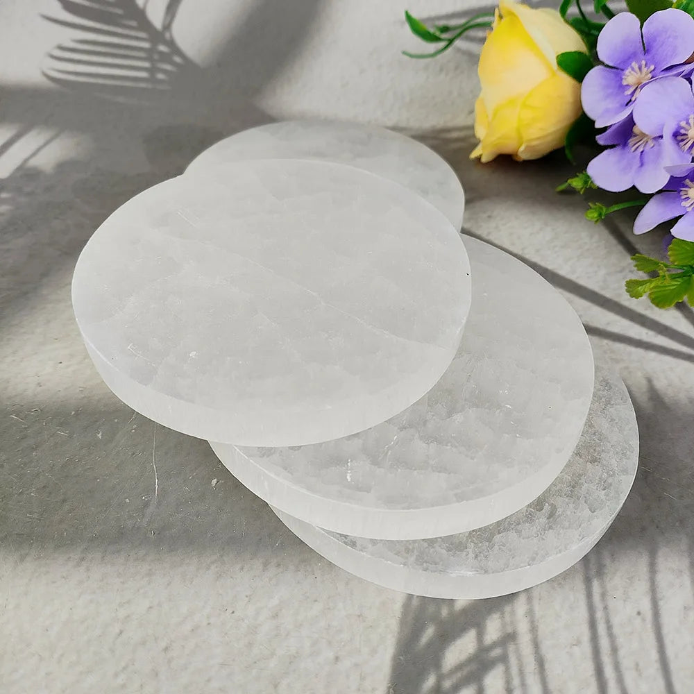 Selenite Plate for Crystal Clearing