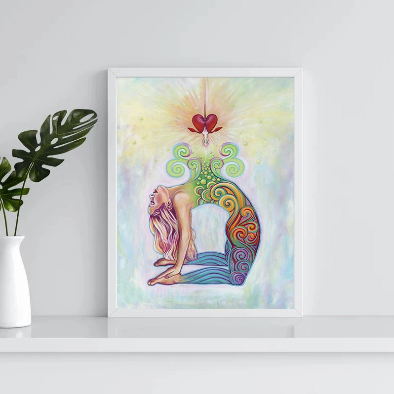 Colorful Spiritual Yoga Chakra Goddess Canvas Print