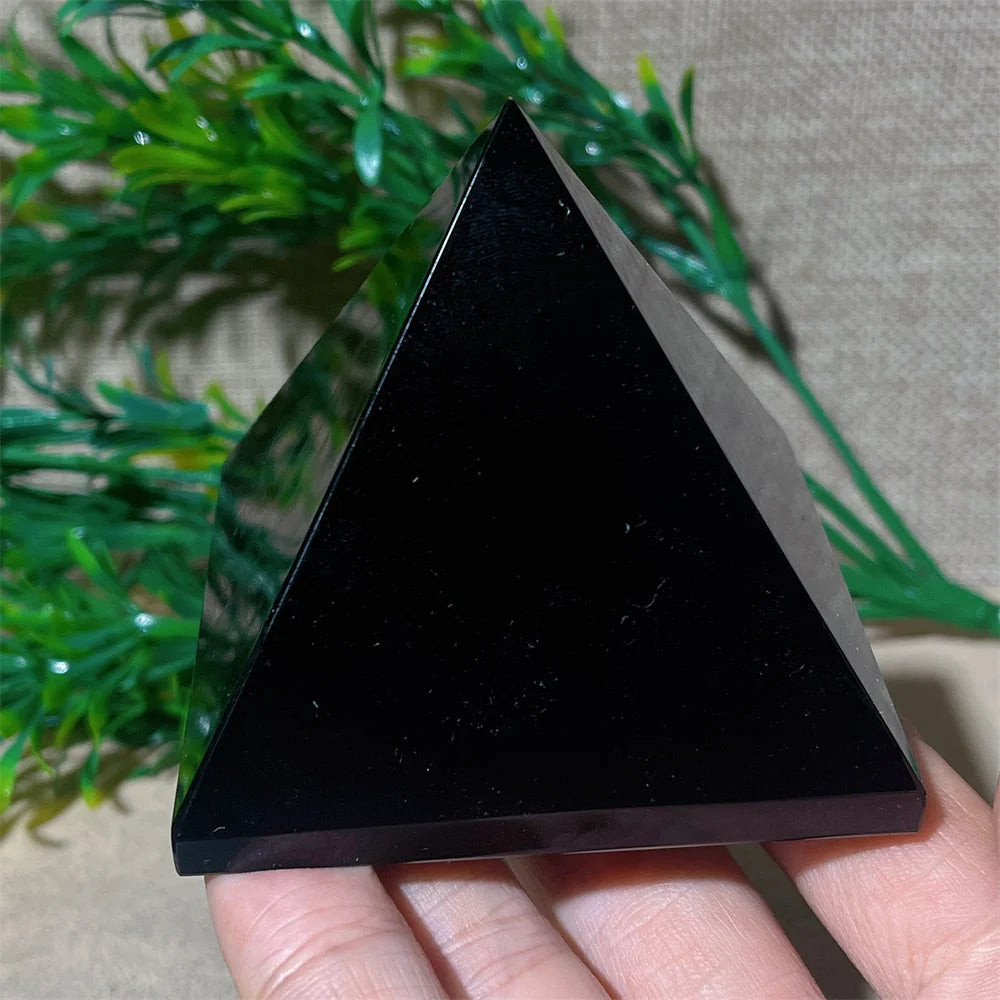 Black Obsidian Pyramid Crystal