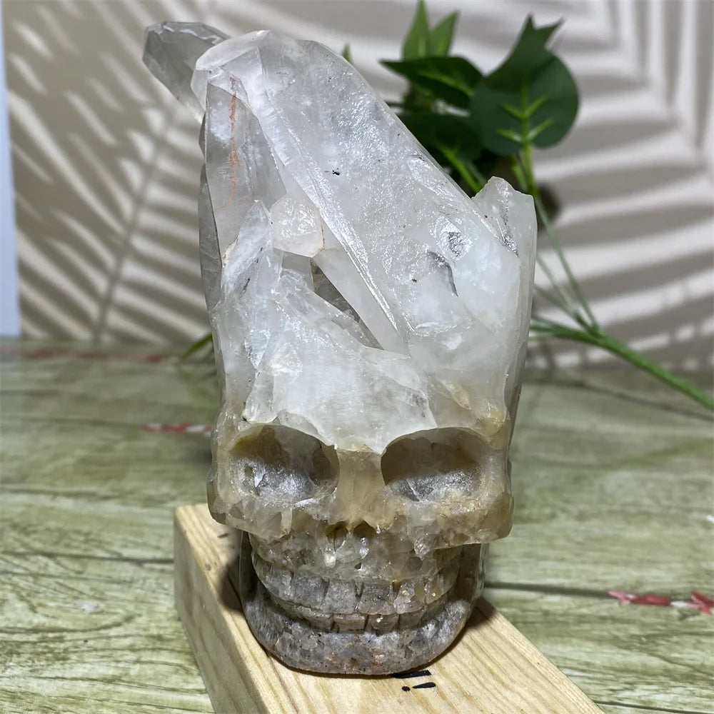 Handmade Clear Quartz Skulls - Spiritual Beauty Crafts