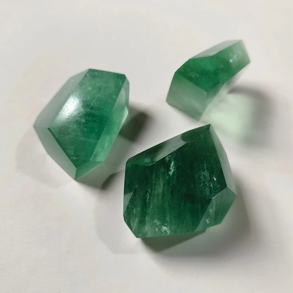 Natural Greenfluorite Crystal Decor