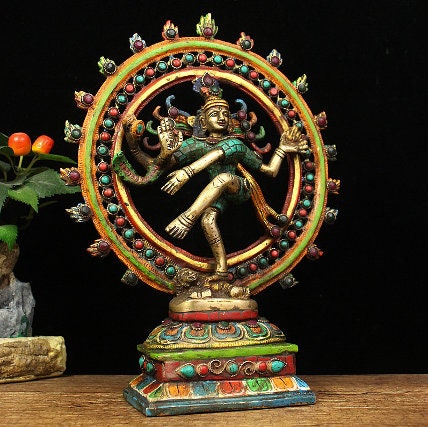 Nepalese Handmade Copper Shiva Statue - Indian Deity Ornament