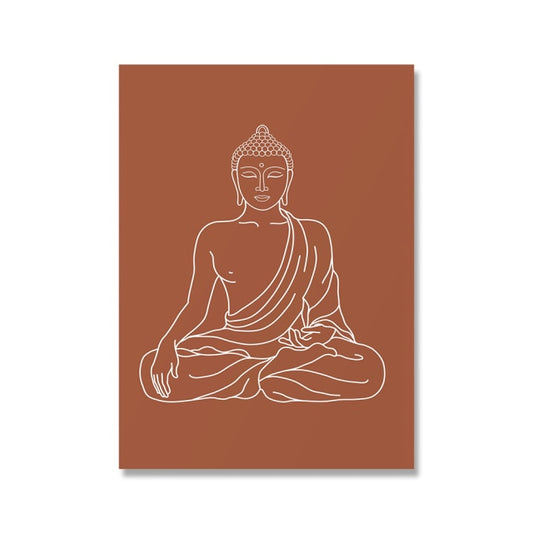 Zen Print Yoga Meditation Buddha Mandala Wall Art